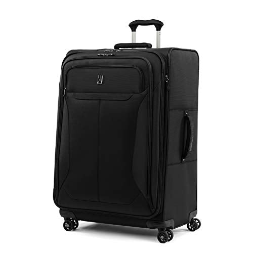 Travelpro Tourlite Softside 3-Piece Set, Expandable Luggage, 4 Spinner Wheels, Lightweight Suitcase, 21" Carry-On, 29 Check Large, Black