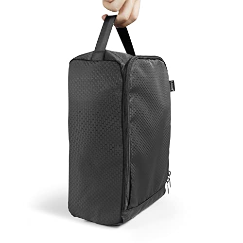 Gloppie Shoe Bags for Travel - Portable Shoes Storage Bag, Shoe Pouch, Shoe Packing Cubes for Men Women - Black