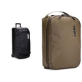 Thule Chasm Wheeled Duffel Suitcase with 15L Gear Cube Bundle - Black