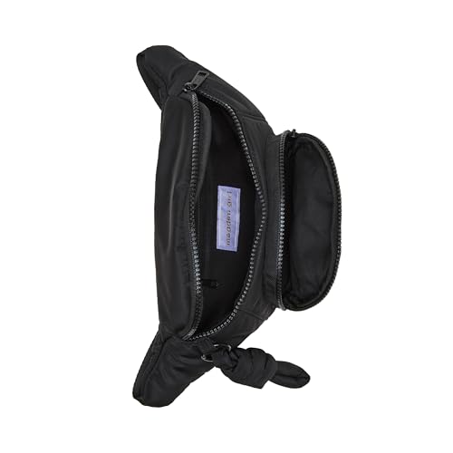 MADDEN GIRL BRANDO NYLON PADDED FANNY PACK, BLACK