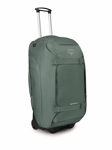 Osprey Sojourn 28"/80L Wheeled Travel Backpack with Harness, Koseret Green