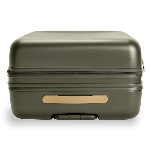 Briggs & Riley 30" Large Expandable Spinner - Checked Luggage for Travel, Suitcases with Wheels, Hardside Rolling Bag for Men & Women, Self-Repairing Zipper - Sympatico Collection, Olive
