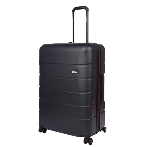 Eddie Bauer Glacier Carry-On 22" Luggage | Hardside | Spinner Wheels | Expandable | Lightweight | Travel Essentials - Storm Blue