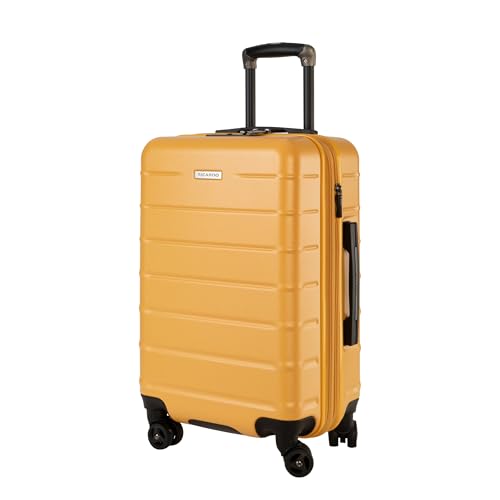 Ricardo Beverly Hills Cambria Hardside Luggage | Stylish Suitcase with Wheels for Effortless Travel, Expandable and Secure TSA-Locked Packing, 20-inch Carry-On, 22x14x9 (Mango Tango, Carry-On 20-Inch)