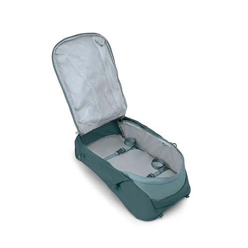 Osprey Fairview 55L Women's Travel Backpack - Carry On Bag with Personal Item Sized Detachable Daypack, Cascade Blue-Torrent Blue
