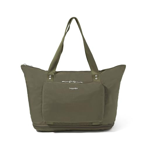 Carryall Expandable Lightweight Travel Tote 22" Packable Folding Compact Nylon Washable Weekender w/Luggage Sleeve