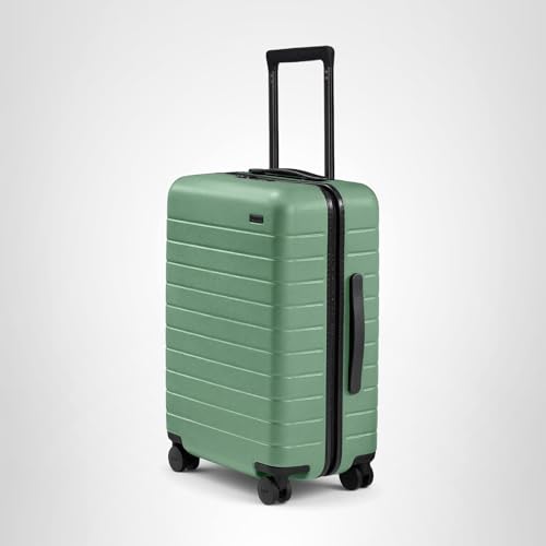 Away Bigger Carry-On Luggage - 23-Inch Lightweight Hardside Suitcase with 360° Spinner Wheels, Interior Compression System, TSA-Approved Lock - Sea Green