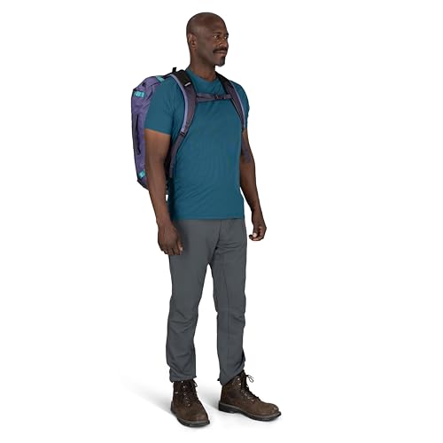 Osprey Transporter 40L Lightweight Travel Duffel Bag - Water Resistant Carry On Gear Bag for Men and Women, Pine Leaf