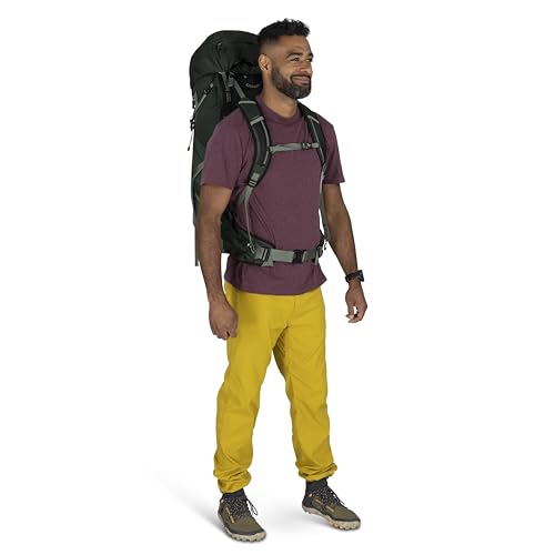 Osprey Talon 44L Men's Lightweight Hiking Backpack - Daypack for Travel & Camping, Black/Coal Grey, L/XL