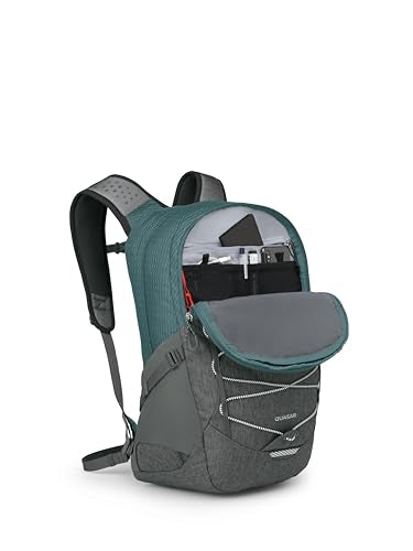 Osprey Quasar 26L Commuter Backpack, Cascade Blue/Coal Grey Heather