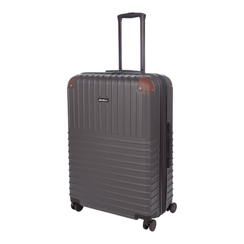 Eddie Bauer Strata Luggage | Hardside | Spinner Wheels | Expandable | Lightweight | Travel Essentials, Cinder, 30" (Check-In)
