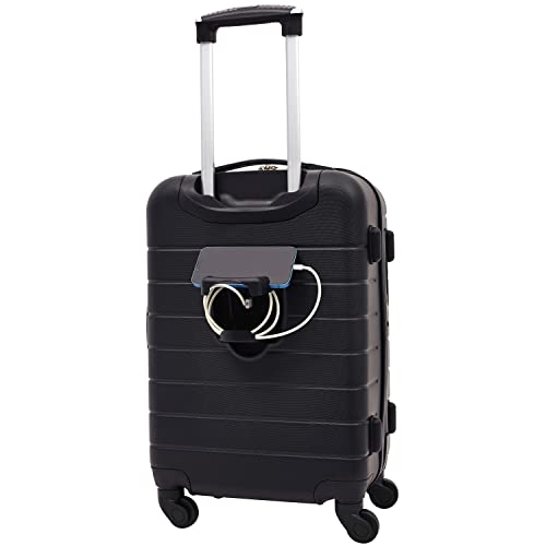 Wrangler Smart Spinner Hardside Luggage, 3 Piece Set, Black