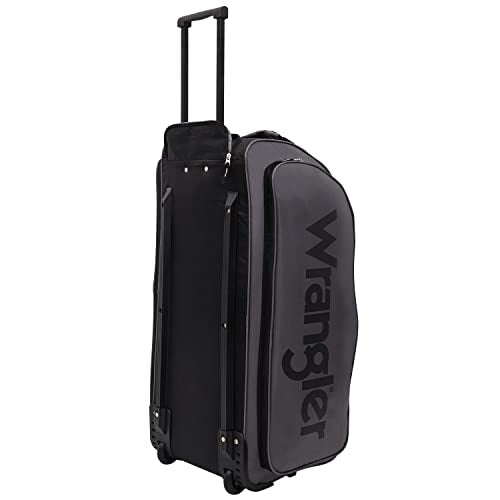 Wrangler Rolling Duffel, Charcoal Grey, 30" Large