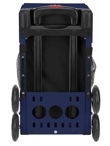 ZUCA Blue Reef Deep Sea Sport Insert Bag and Navy Blue Frame with Flashing Wheels