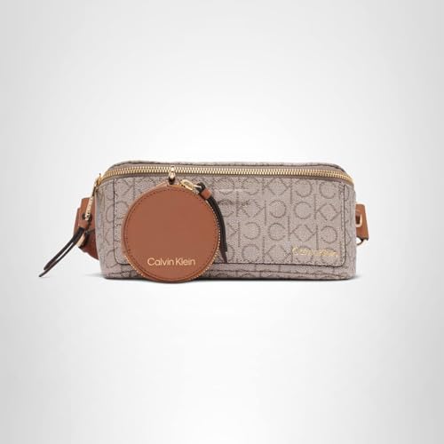 Calvin Klein Millie Novelty Belt Bag, Almond/Taupe/Caramel, One Size