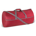 Amazon Essentials Extra Large Foldable Nylon Duffel Bag for Travel/Storage with Zippered Pockets, 32.4", 150L, 50-LBS Capacity, Red (Previously Amazon Basics)