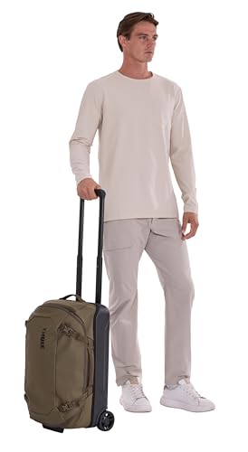 Thule Chasm Wheeled Duffel, Carry-on Compliant, Weather-Resistant Materials, Internal Divider, Easy to Pack Space, Small External Pocket