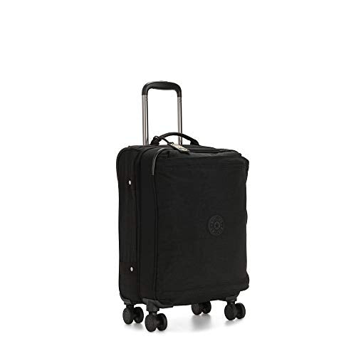 Kipling Spontaneous Softside Spinner Wheel Luggage, Integrated TSA Accepted Lock, Black Noir, Carry-On 21,KI5508
