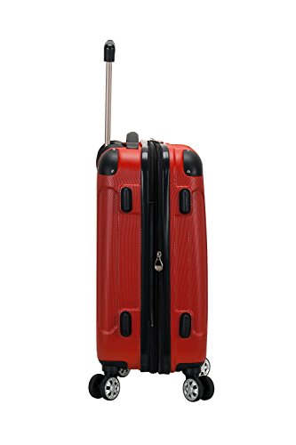 Rockland London Hardside Spinner Wheel Luggage, Carry-On 20", Red