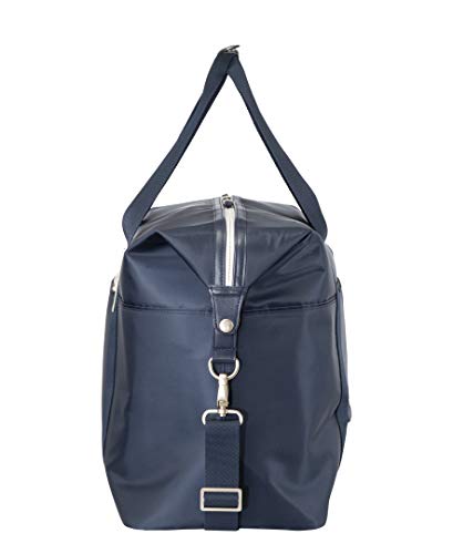 Ricardo Beverly Hills Indio Weekender Duffel Softside Lightweight Overnight Bag and Great for The Gym, Three Straps and A Trolly Sleeve, Navy Blue, Carry-On 13-Inch