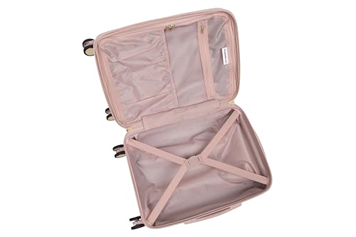 It Luggage Luxuriant 31" Hardside Checked 8 Wheel Expandable Spinner, Rose Sand