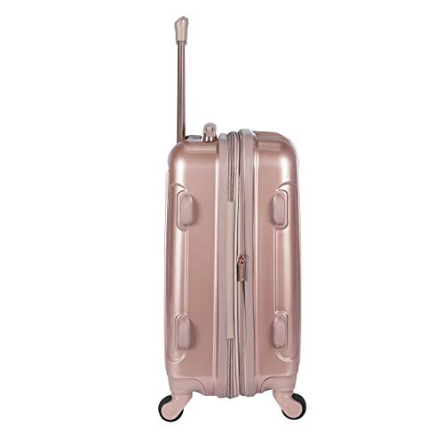 kensie 20" "Alma" Carry-On TSA-Lock Spinner Luggage, Rose Gold