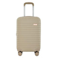 kensie 22" Graceful Hardside Carry-On Luggage, Light Taupe