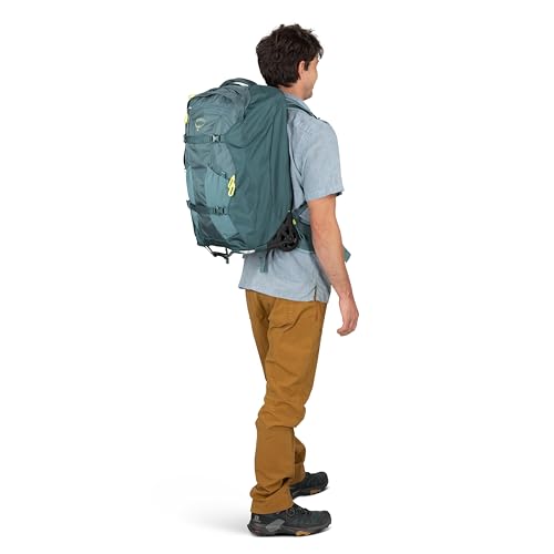 Osprey Farpoint Fairview 36L Wheeled Travel Pack - Carry On Luggage with Wheels - Rolling Backpack Travel Bag, Black