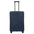Bric's B|Y Ulisse Checked Luggage with Spinner Wheels – Expandable Lightweighted Hard Shell Suitcase, TSA Combination Lock - Removeable Wash Bag Included - 28 Inch, Ocean Blue