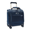 Briggs & Riley 2-Wheel Cabin Bag - Carry On Luggage for Travel, Suitcases with Wheels, Softside Rolling Bag for Men & Women, Interlocking Handle, Self-Repairing Zipper - Baseline Collection, Navy
