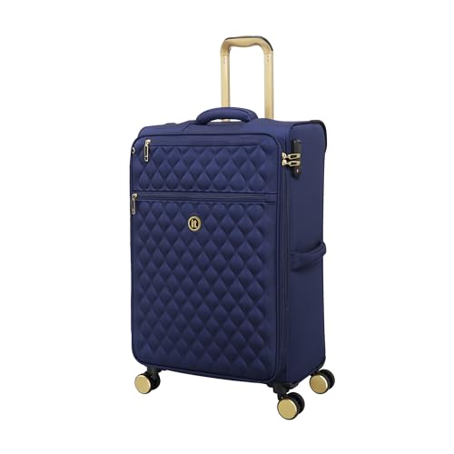 It Luggage Glimmering 28" Softside Checked Spinner, Ocean Cavern