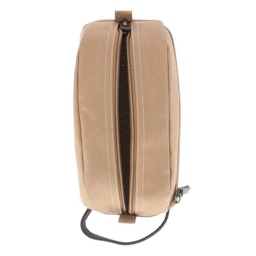 Timberland Men's Toiletry Bag Canvas Travel Kit Organizer, Khaki, One Size
