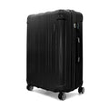 Gabbiano Bravo Expandable Hardside Suitcases with Spinner Wheels, Rolling Travel Bag Bundle, Lightweight ABS Hardshell, 3-Piece Hardside Luggage Set (Black, Large 31")