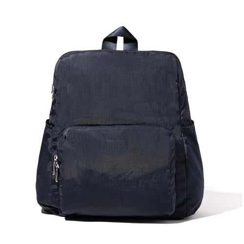 Baggallini Women's Carryall Packable Backpack, French Navy