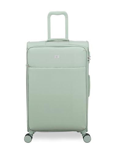 It Luggage Lustrous Luxe 28" Softside Checked 8 Wheel Spinner, Desert Sage