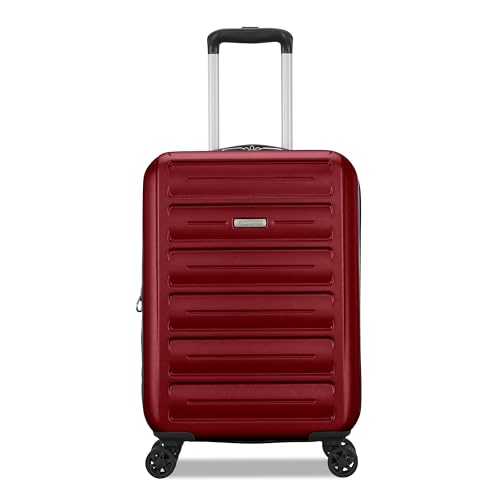 American Tourister Westridge Hardside Luggage Set with Spinner Wheels, Holly Red, Carry-On