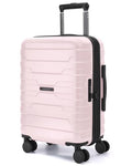 BAGSMART Carry On Luggage 22x14x9 Airline Approved with Spinner Wheels,Lightweight 20 Inch Luggage with TSA Lock,Expandable Hard Shell Carry On Suitcases for Men Women,Pink