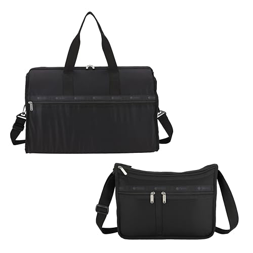 Deluxe Large Weekender and Everyday Bag (Recycled Black) Bundle - Save 15%