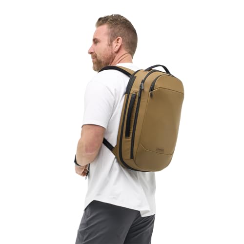 NOMATIC Navigator RS Pack 15L: 15L Premium Backpack w/ 6L Built-In Expansion - Water Resistant Anti Theft Backpack - Laptop Bag - Computer Backpack - Expandable Coyote Backpack