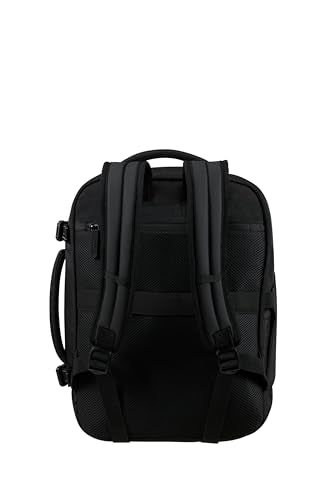 American Tourister Take2Cabin Pro Ryanair/Wizz Air/Vueling Cabin Bag (40 x 30 x 20 cm, 26.5 L, 0.60 kg) - Underseat Hand Luggage, Aeroplane Backpack S/M Underseat - Black (Flash Black)