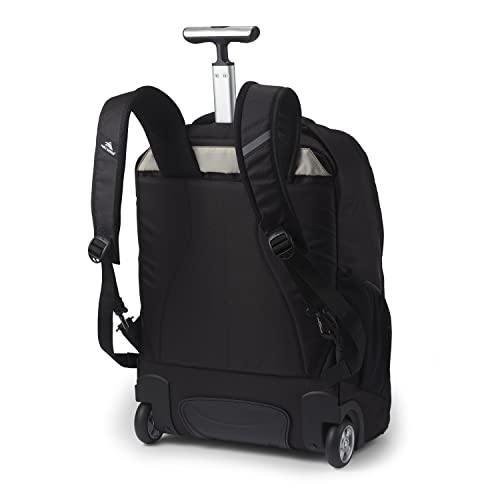 High Sierra Freewheel Pro Wheeled Backpack, Rolling Laptop Bag for Travel, Fits most 15” Laptops, 40L, Black