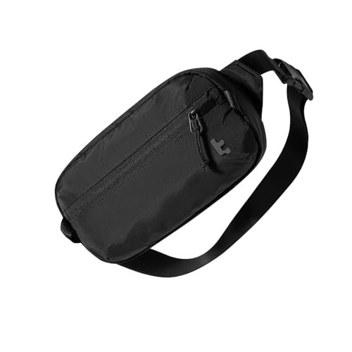 tomtoc 1.5L Sling Bag with RFID Blocking, Crossbody Bag Minimalist Chest Shoulder Pack for Men and Women, Water-resistant Lightweight Casual Waist Fanny Pack for Travel, Daily Use