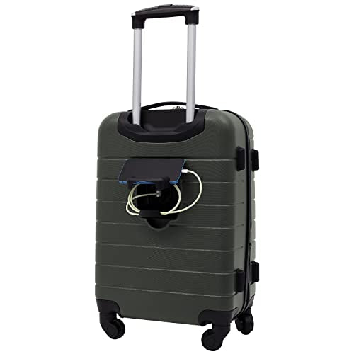 Wrangler Smart Spinner Hardside Luggage, 2 Piece Set, Deep Depths