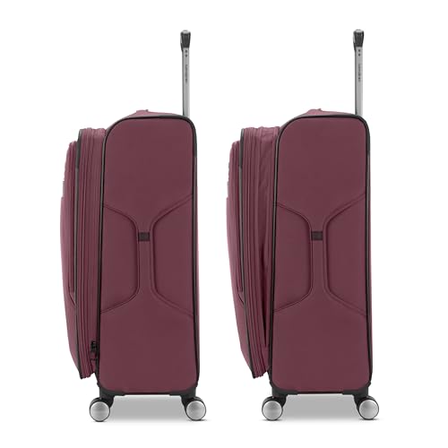 Samsonite Ascella 3.0 Softside Expandable Luggage with Spinner Wheels, 3-Piece Set (20/25/28), Mauve Haze