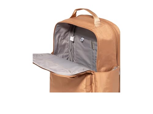 Baggallini Coastal Flip Lock Laptop Backpack - Lightweight 15x11 Travel Backpack w/RFID & Luggage Sleeve