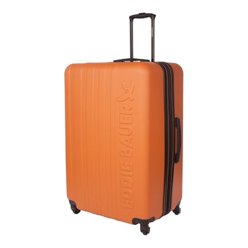 Eddie Bauer Flatiron Check-In 32" Luggage | Hardside | Spinner Wheels | Expandable | Lightweight | Travel Essentials - Paprika