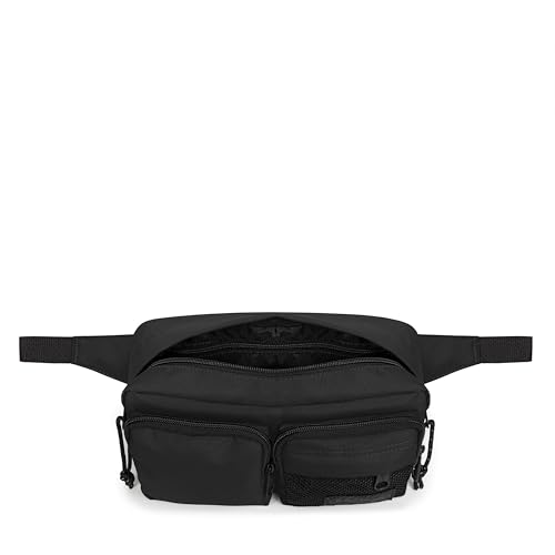 Eastpak Double Crossbody – 3L Water-Resistant Bag with Dual Front Zip Pockets, Adjustable Strap, Quilted Back, Black