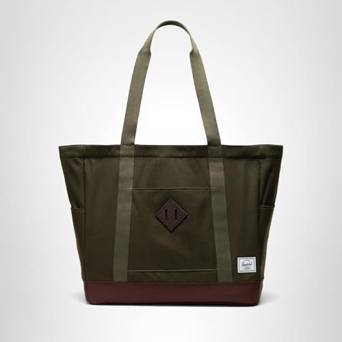 Herschel Supply Co. Heritage Tote Bag, Ivy Green/Chicory Coffee, 24.5 L