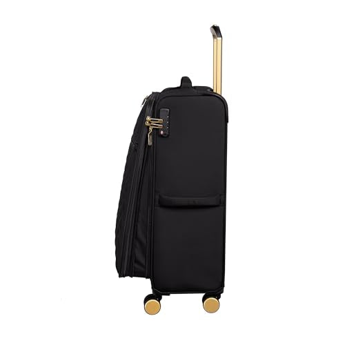 It Luggage Glimmering 22" Softside Carry-On 8 Wheel Expandable Spinner, Black