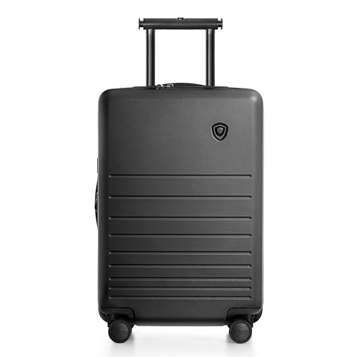 Traveler's Choice Markham Hardside Expandable Luggage with Double Spinner Wheels, Carry-On 21-Inch Suitcase, TSA Lock, 21-Inch, Black